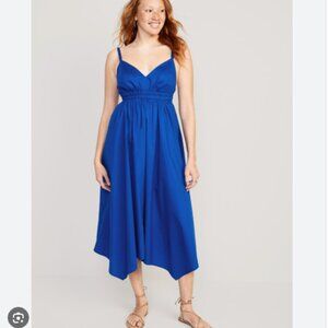 Old Navy Waist-Defined Sleeveless Smocked Maxi Dress